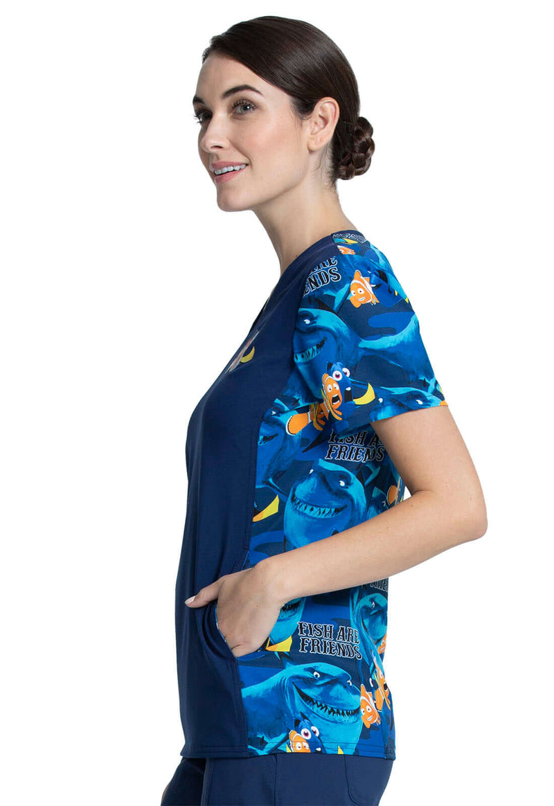 Damen-Kasack Dickies Tooniforms Fish Friends