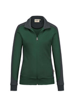 Damen Sweatjacke Contrast Mikralinar®, No. 277 HAKRO