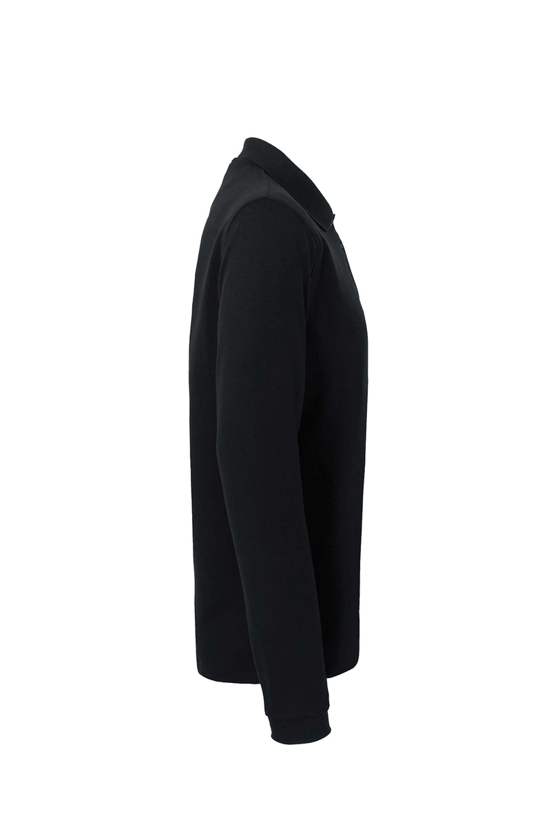 Longsleeve-Poloshirt Mikralinar®, No. 815 HAKRO, schwarz, weiß, grau