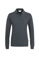 Damen Longsleeve-Poloshirt Mikralinar®, No. 215 HAKRO, schwarz, weiß, grau