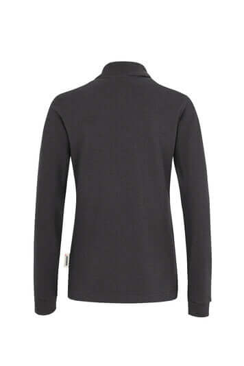 Damen Longsleeve-Poloshirt Mikralinar®, No. 215 HAKRO, schwarz, weiß, grau